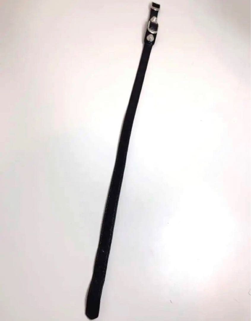 バレンシアガ ジャイアント 2連ブレスレット バングル レザー ブラック