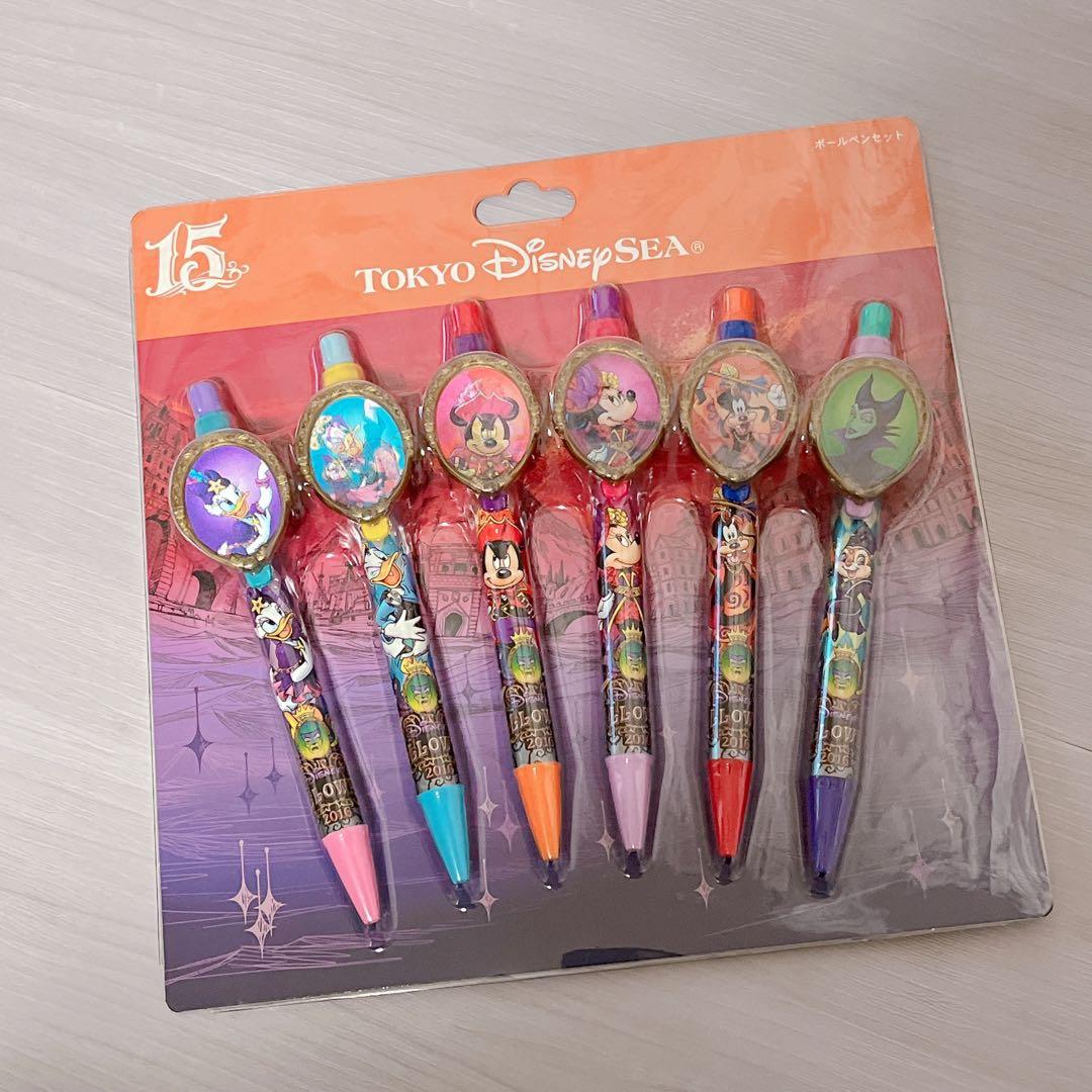 ディズニーシー　ヴィランズ　ボールペンセット　ハロウィーン
