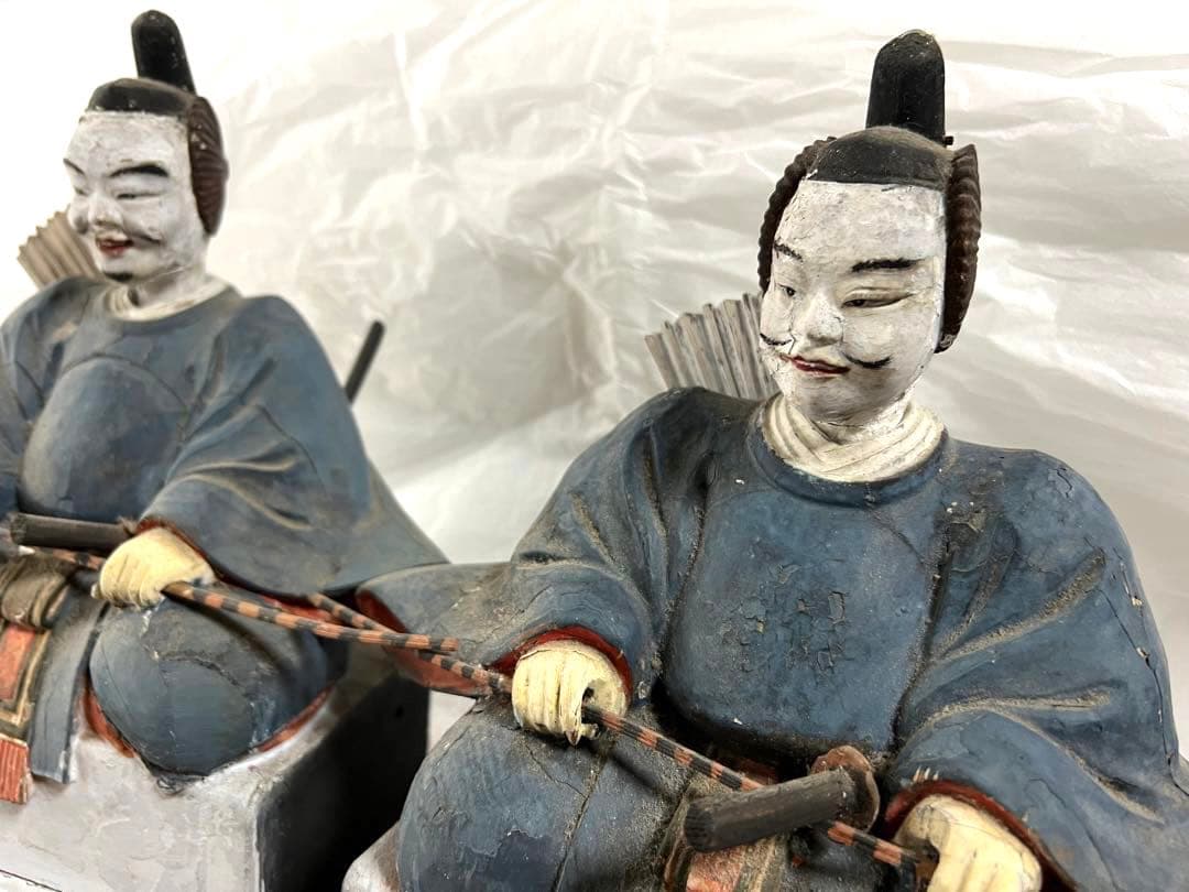 木彫　人形　2体