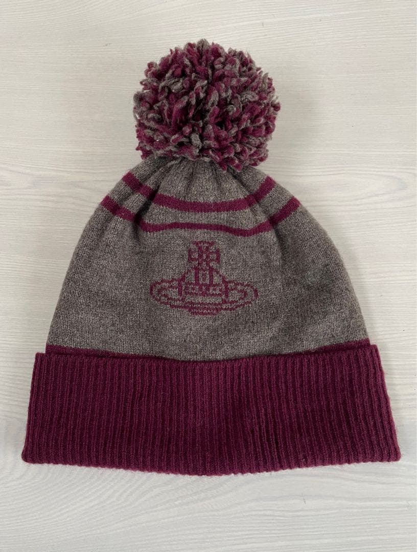 ヴィヴィアンウエストウッド　ニット帽　VivienneWestwood　ボンボン