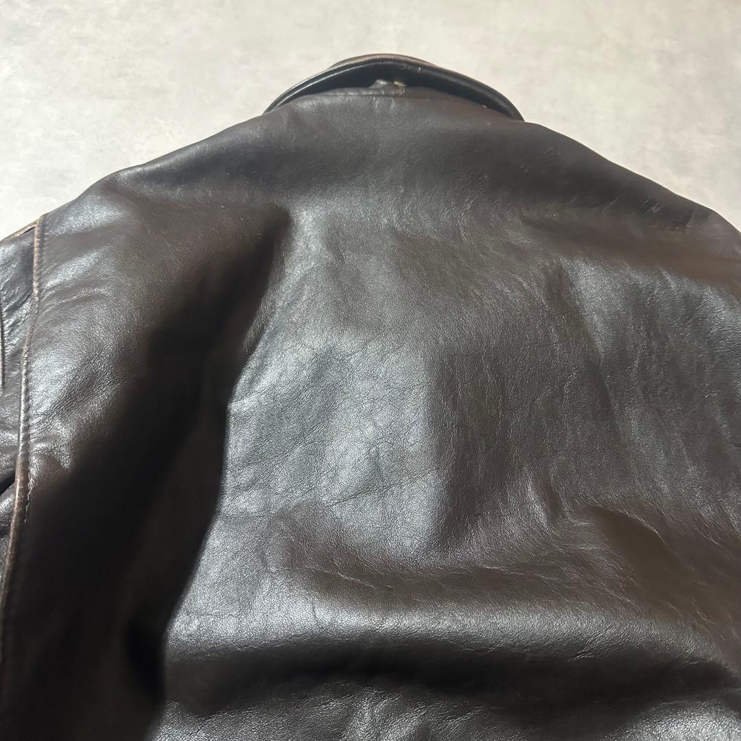 Schott A-2 フライト ジャケット レザー ブラウン