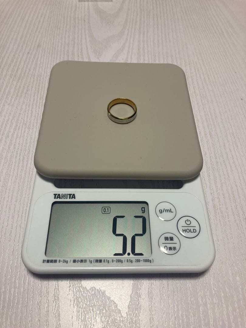 遺品整理18K刻印リング 5.2g