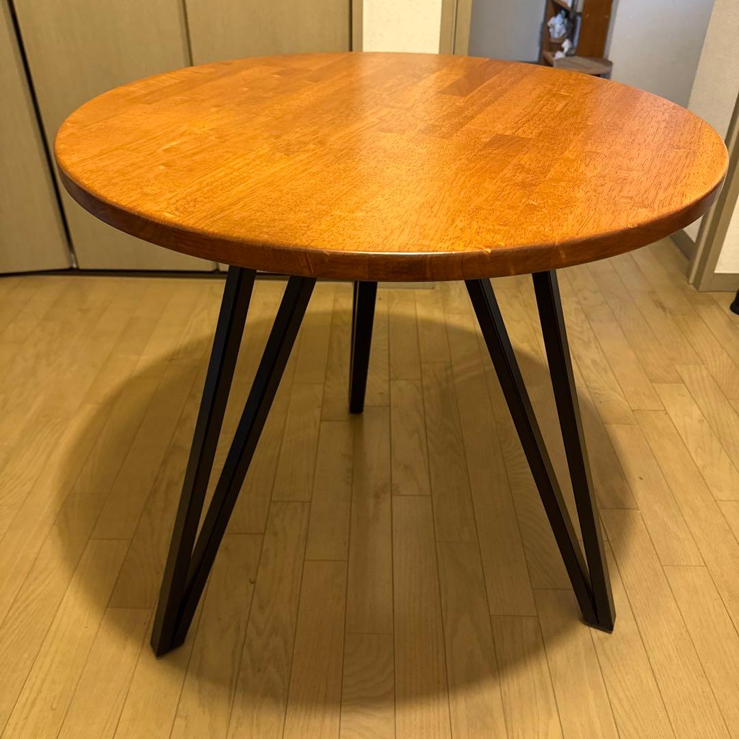 ダイニングテーブル KANADEMONO THE CAFE TABLE Black Steel