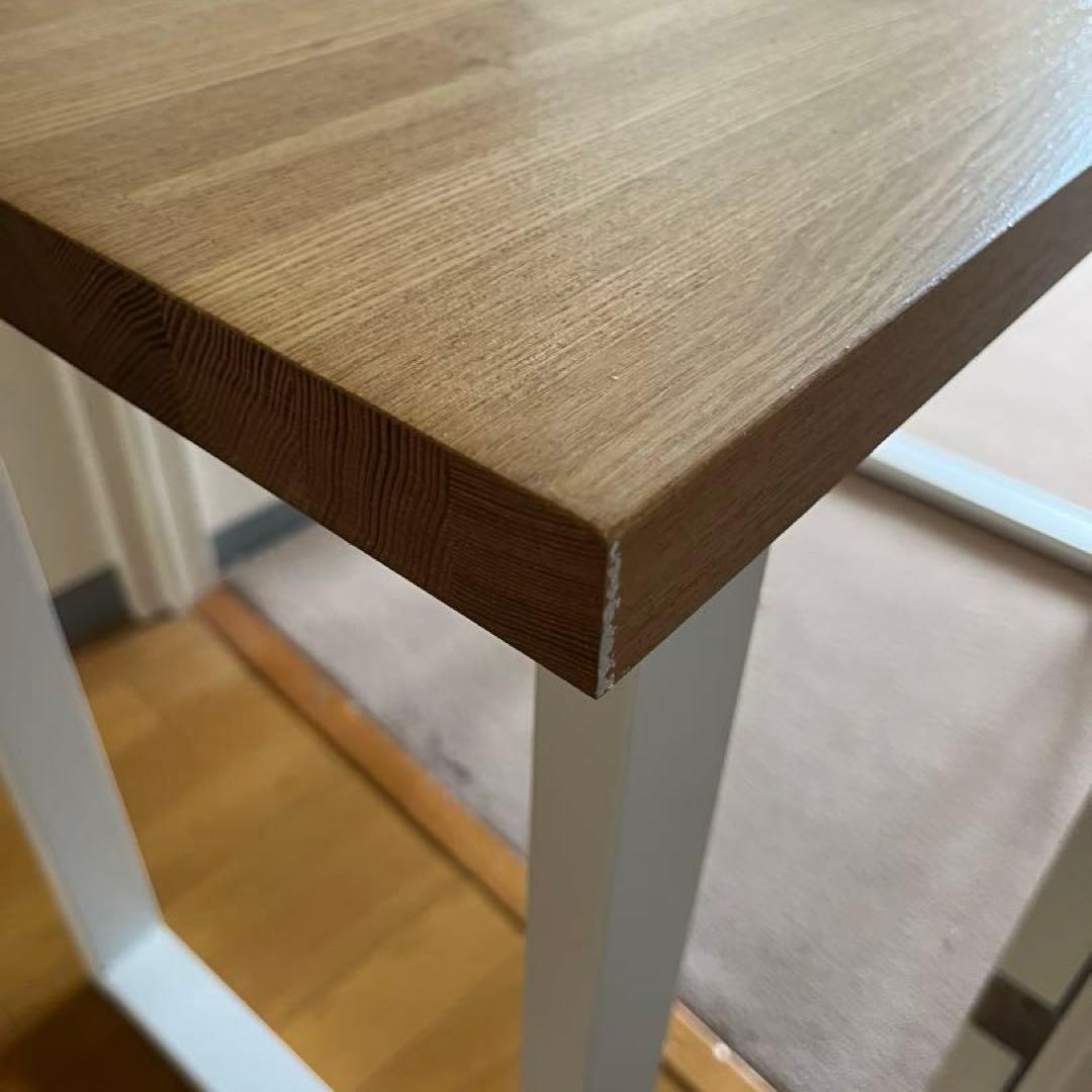 タモ材天板デスク　PCデスク