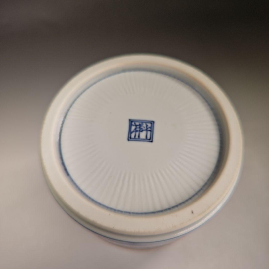 イ441 水指『清閑寺窯　杉田祥平造』『祥瑞山水同紐花鳥窓枠画水指　共箱』茶道具