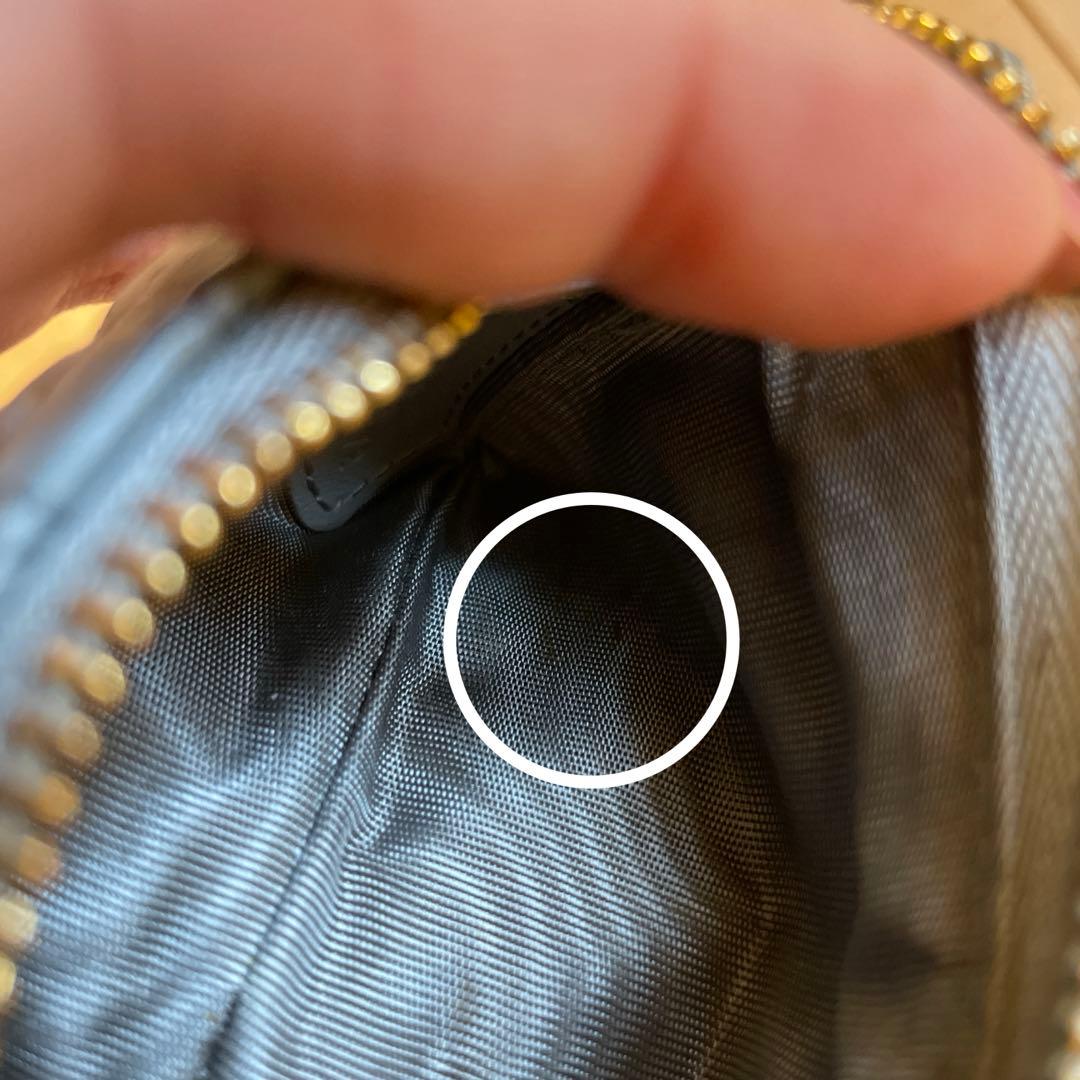 美品　DIOR レディディオール ジップ キーケース ケース　水色　ブルー