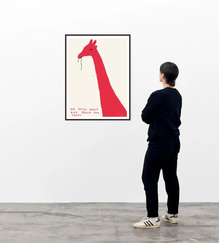 【新品輸入ポスター】デイヴィッドシュリグリー　赤いキリン