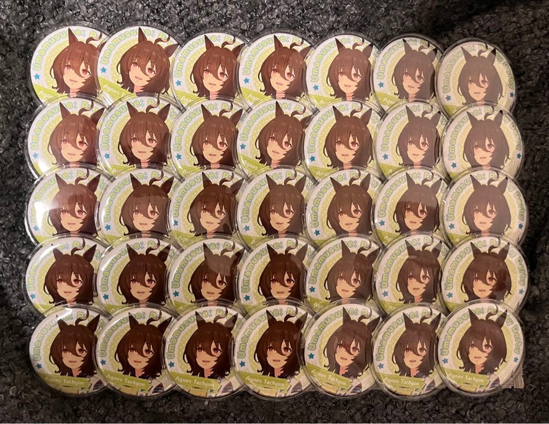 ウマ娘 アグネスタキオン キャラバッジ 缶バッジ 35点セット