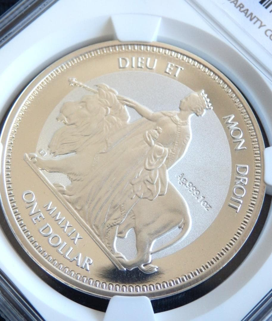 英領ヴァージン諸島/2019年ウナとライオン1オンス銀貨◆NGC PF69