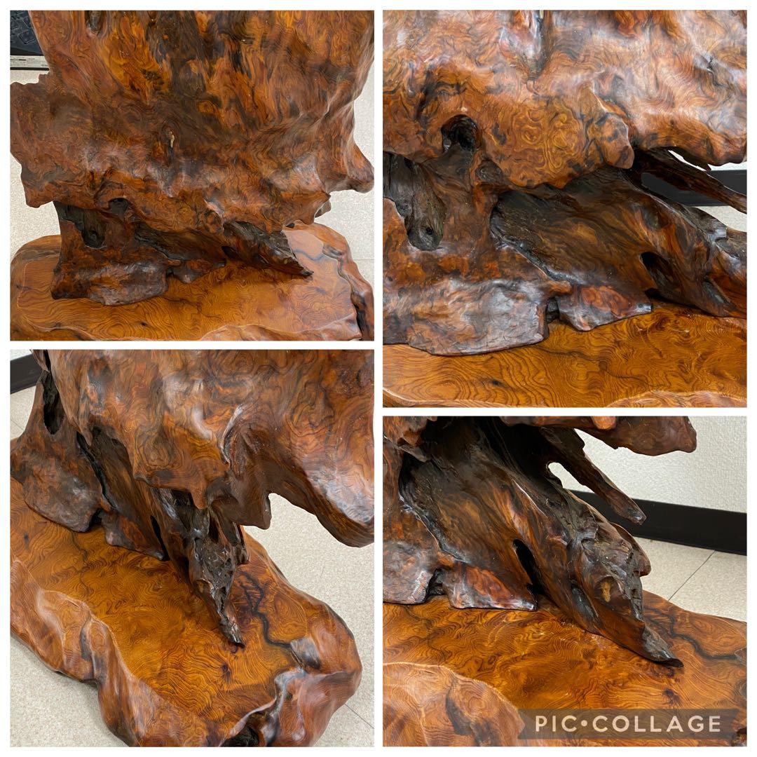 3-2799 屋久杉？置物・飾り（高さ約90cm・約11kg）