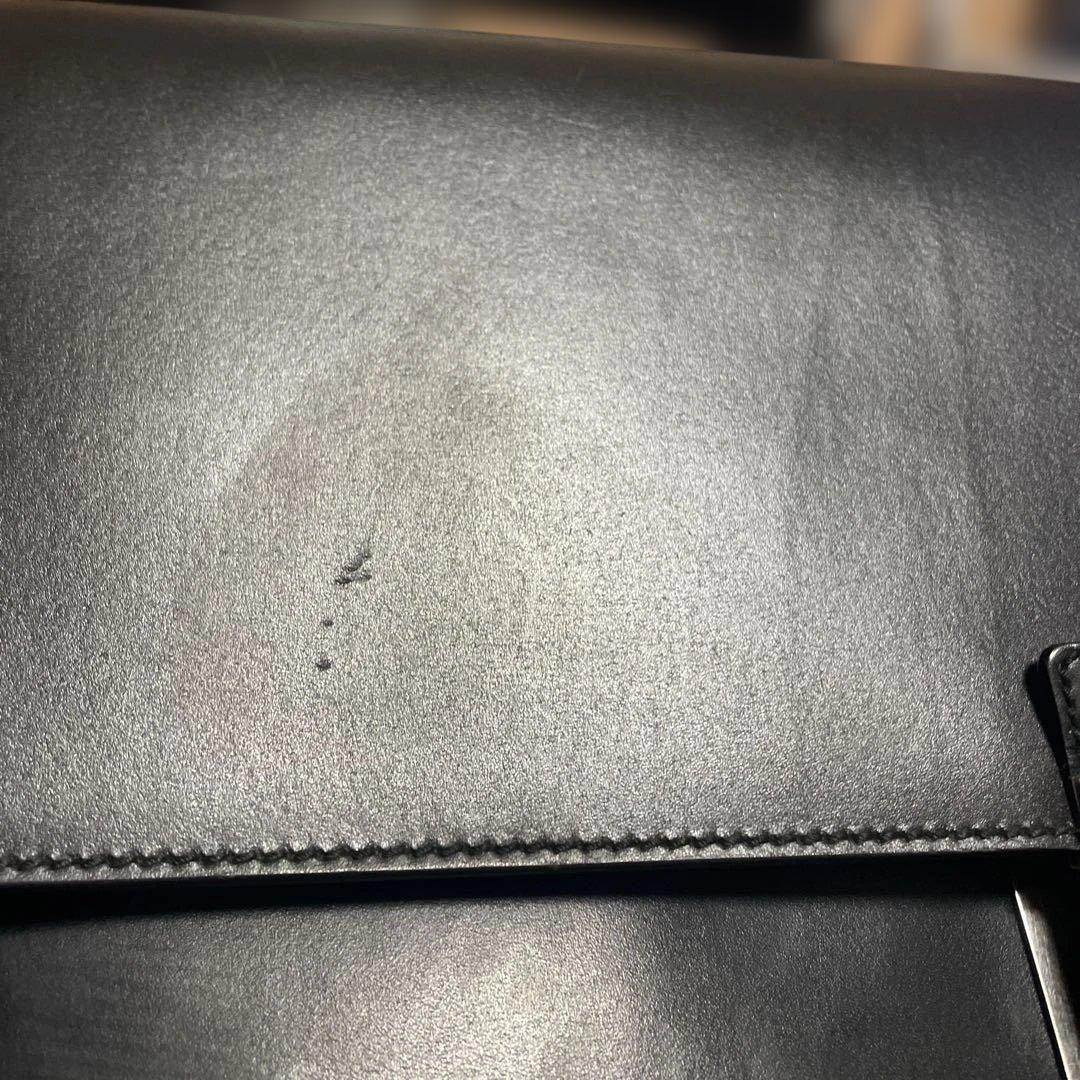 イタリア製正規品【PRADA】名作オールレザーブリーフケース ドクターズバッグ