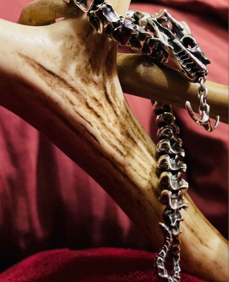 Cold I's コールドアイズ スネークスケルトン シルバー ブレスレット