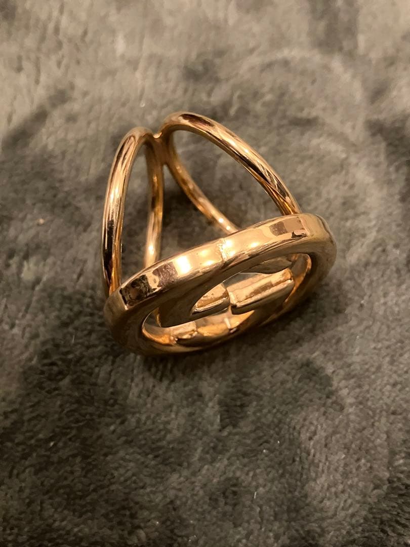 グッチGUCCI スカーフリング インターロッキングG ゴールド