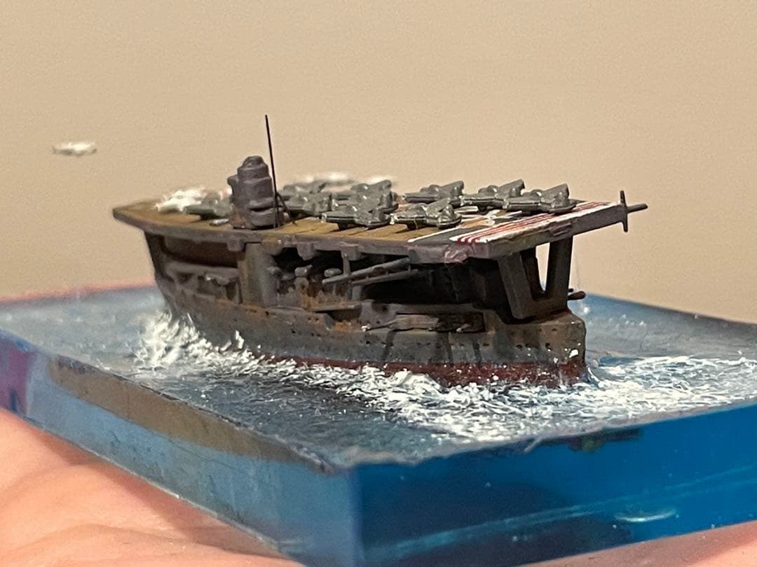 行け　空母赤城　レジンジオラマ　海洋堂完成品