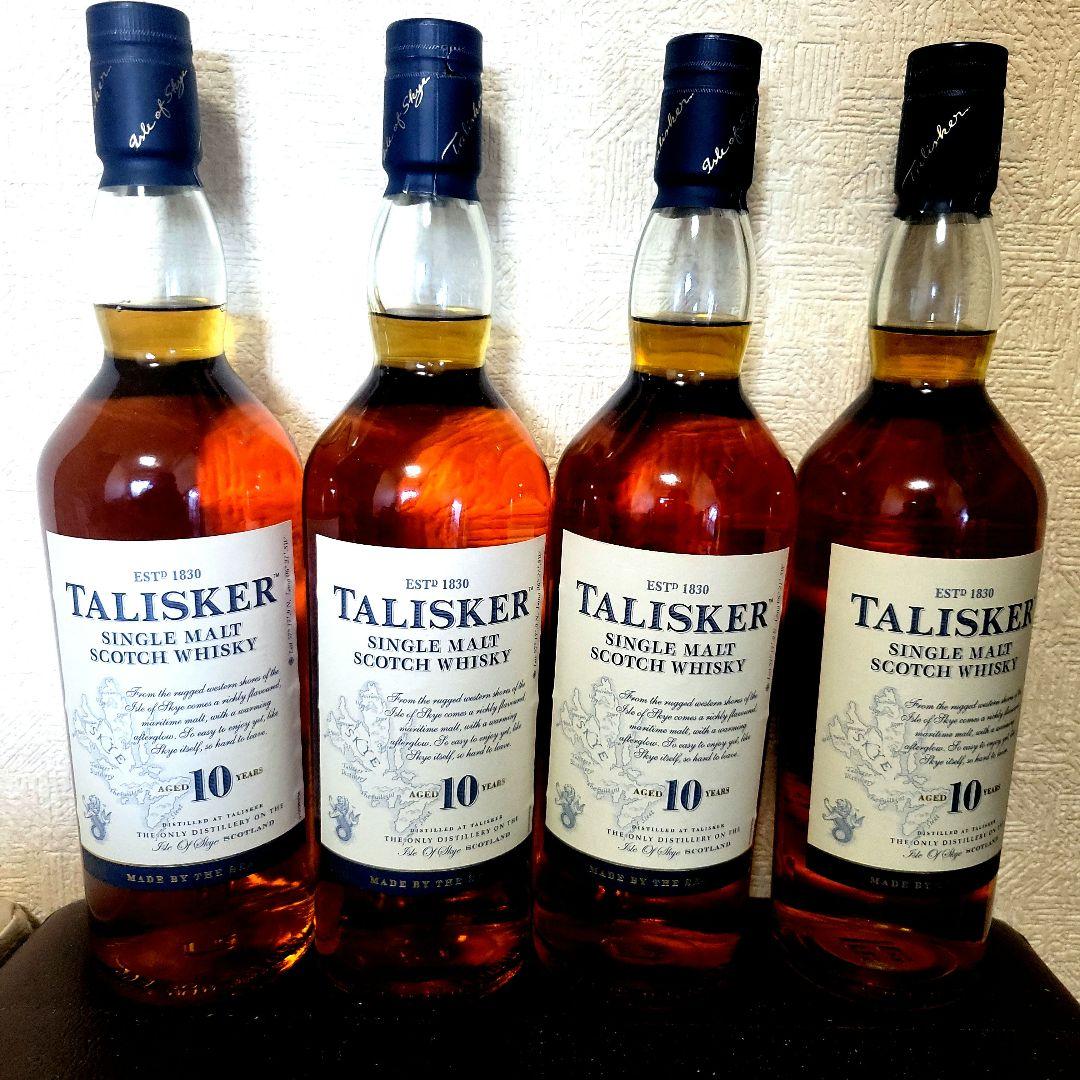 TALISKER 10年 シングルモルトウイスキー 4本セット　旧ラベル