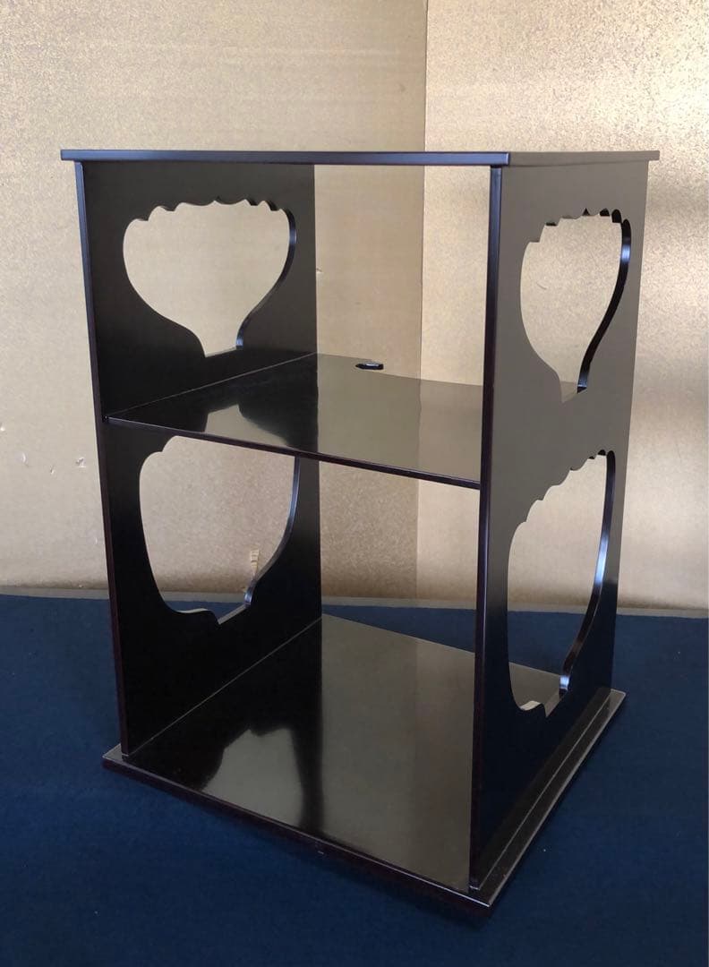 割引❗️《レ》溜塗 武野紹鴎好 水指棚 塗師 川瀬表完作 共箱　251110う5