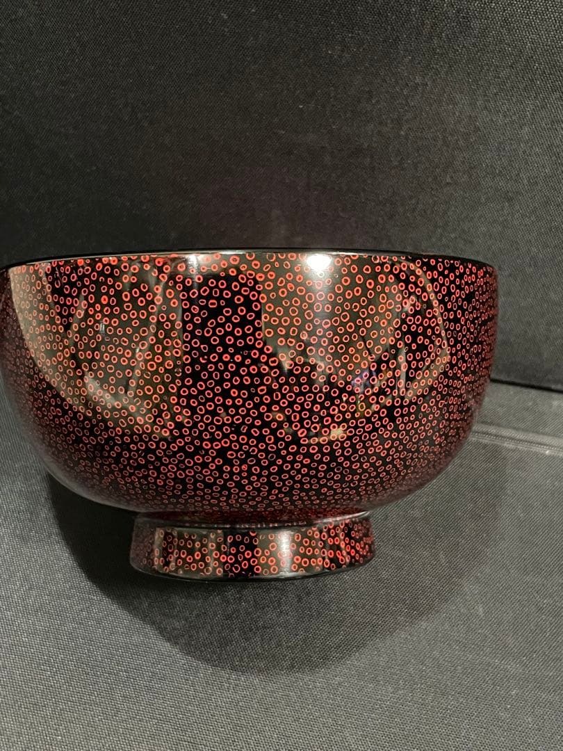 津軽塗　七々子塗　うるし塗 夫婦椀＆夫婦箸セット 天然木　【未使用品】