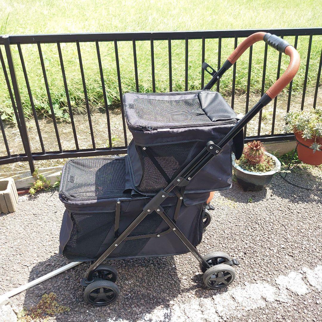 LPOTIUS ペットカート 多頭 上下二段式 折り畳み