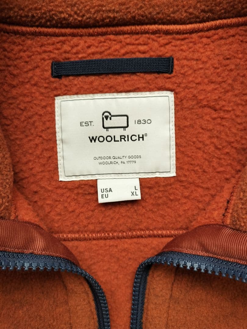 WOOL RICH テラコッタオレンジ　フリースジャケット国内正規品