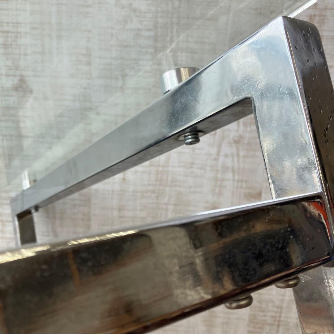 ニトリ ミスティー2 アイアンフレーム ダイニングテーブル ガラステーブル 金属