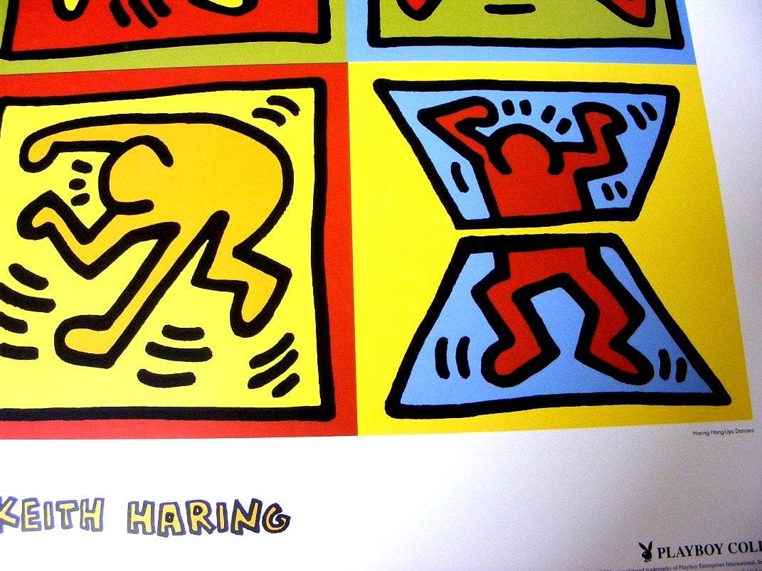 キースヘリング Six Dancing People 1999年製 ポスター
