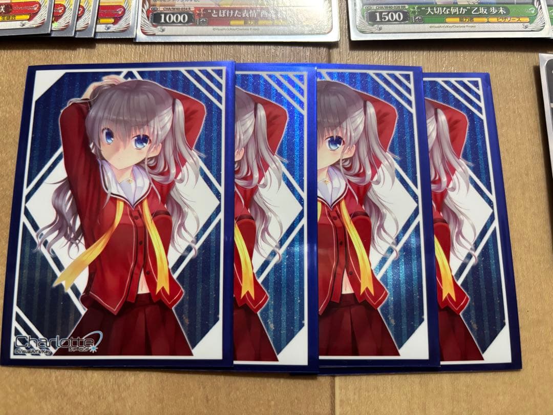 ヴァイス　Charlotte デッキ　友利奈緒スリーブ付き