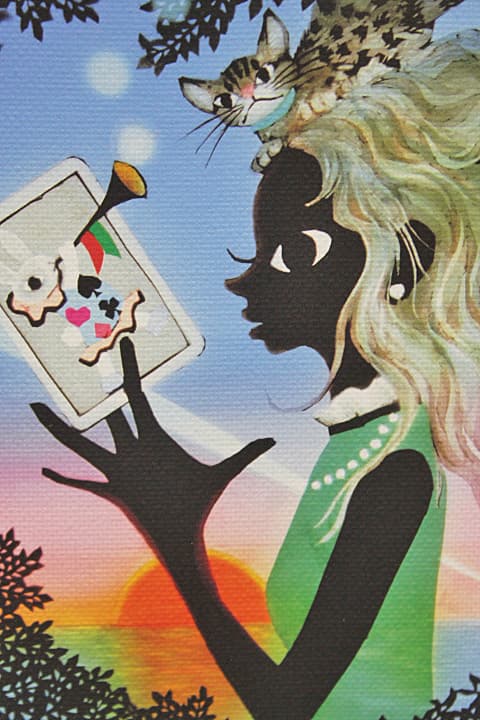 藤城清治 【Aliceのハート】 ジークレー キャンバスエディション 証明書有り