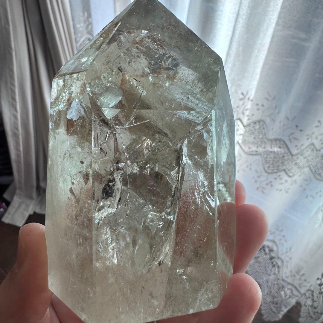 クォーツインクォーツ　フリーフォーム　虹　ファントム多数