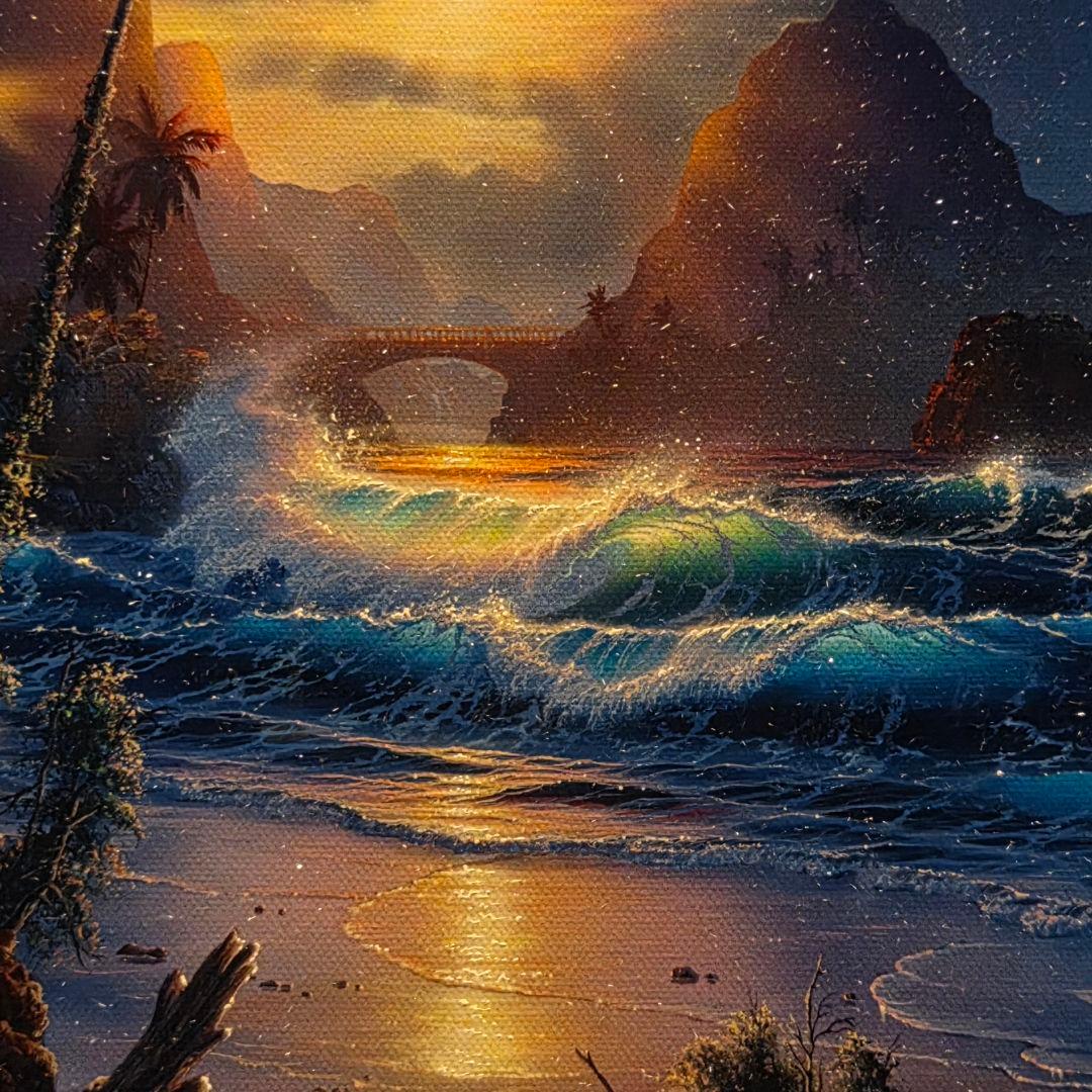 クリスチャンラッセン 版画　ベコニングライト　S　【美品】