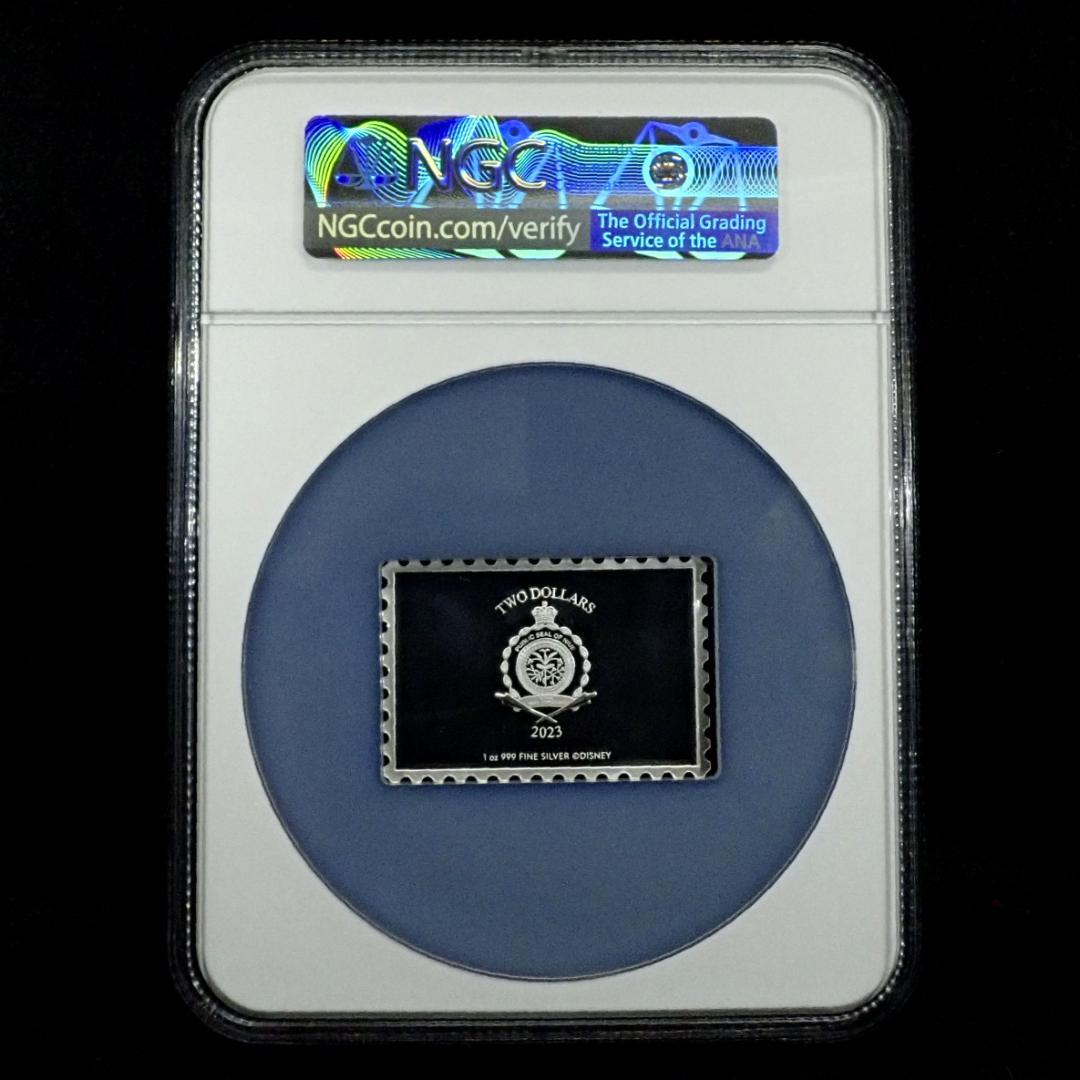 ディズニー 100周年記念 希少アナと雪の女王 銀貨 COA付きNGC PCGS