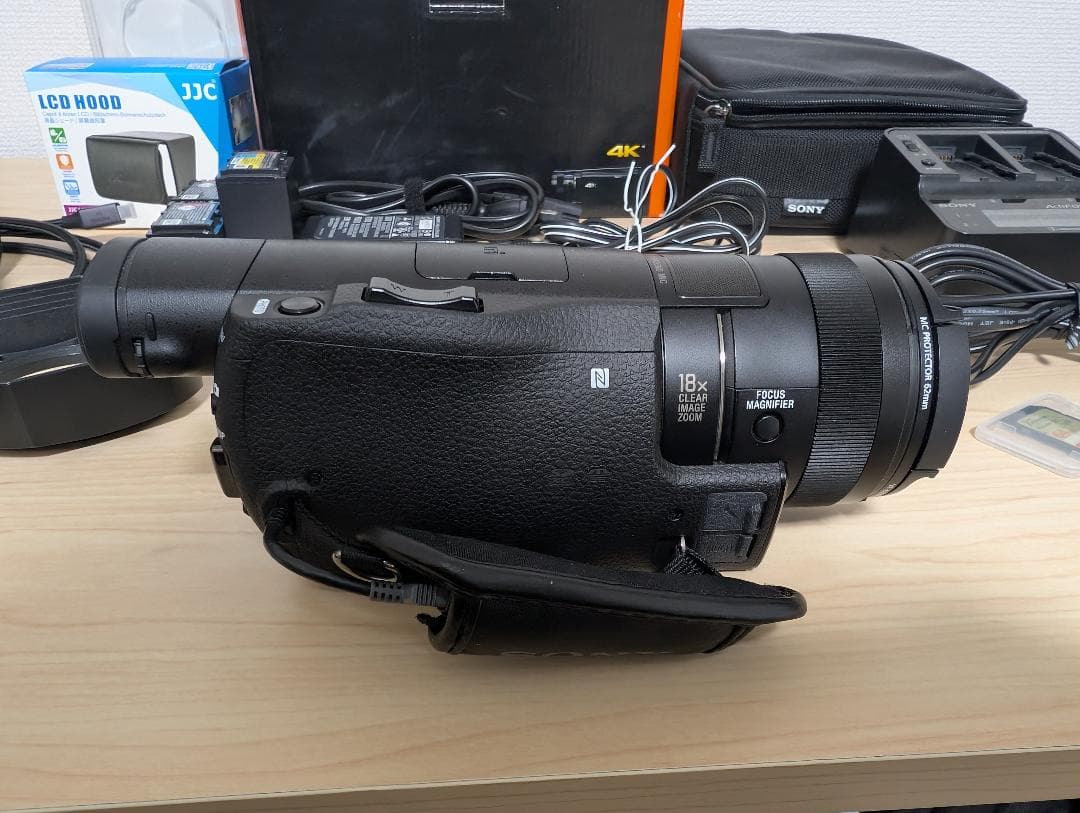 SONY FDR-AX100 ビデオカメラ + XLR-K2M + ほか