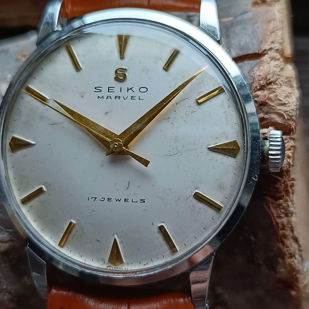 OH済みセイコーマーベルSEIKOMarvel17石手巻きアンティーク