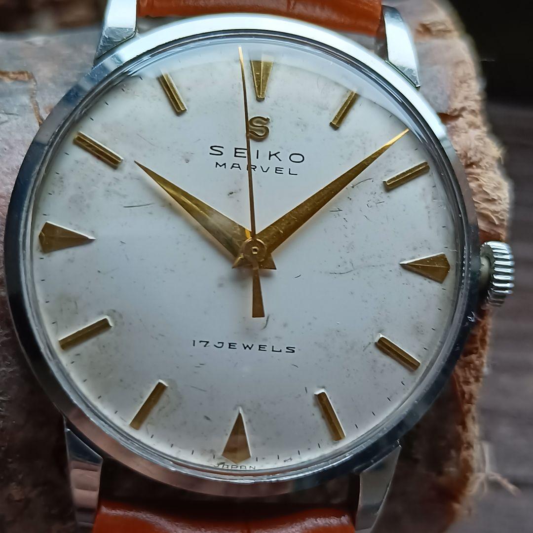 OH済みセイコーマーベルSEIKOMarvel17石手巻きアンティーク