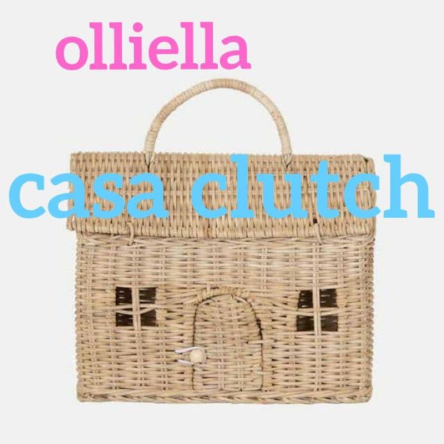 新品　olliella casa clutch straw かごバッグ　オリエラ