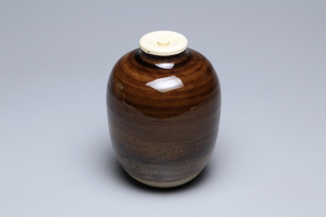 高取静山　十一代　茶入　共箱　茶入れ　古美術品　骨董品【正一古美術】