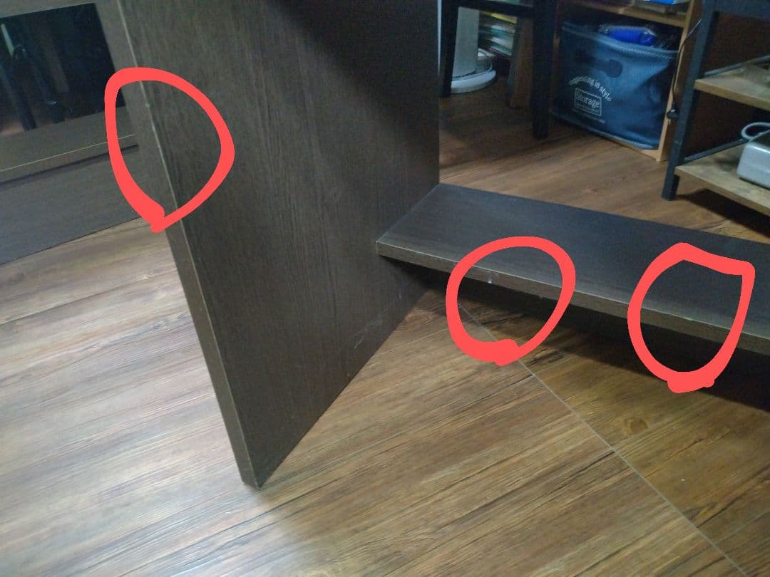 スリーティー 彫金デスク 彫金机 袖なし ウォルナットカラー