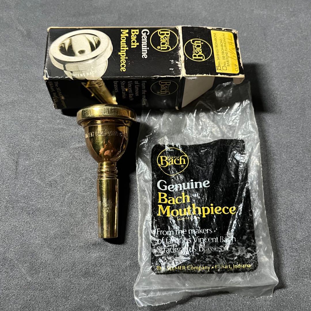 Bach バック ６1/2AL 金メッキ レア トロンボーン 太管 マウスピース