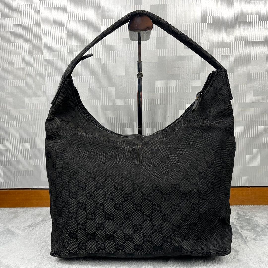Gucci グッチ ワンショルダーバッグ GG ブラック系 キャンバス