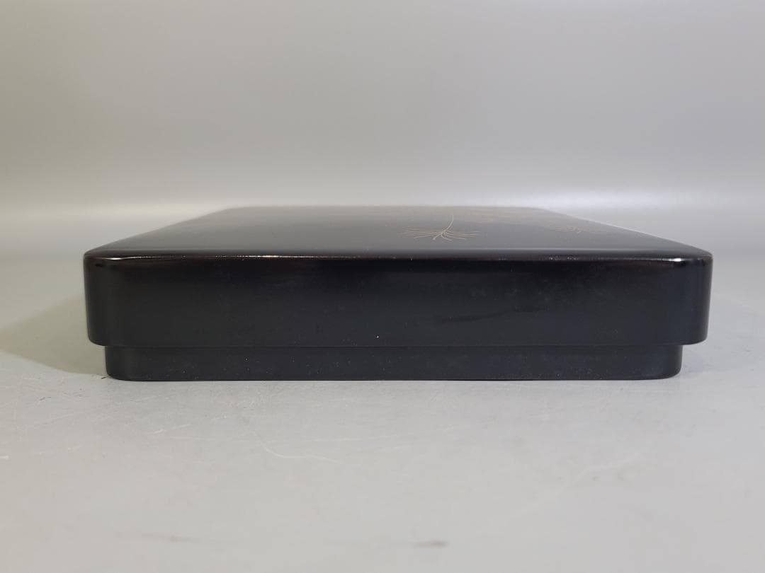 輪島塗 花草蒔絵 硯箱 未使用 美品 DT604