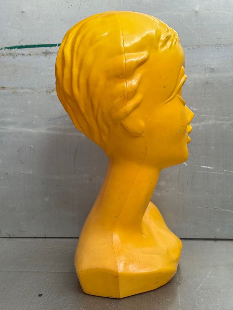 黄色/マネキンヘッド/レトロポップ/Huard/ツイギーtwiggyビンテージ