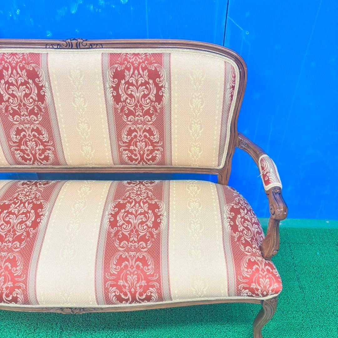 562 アンティーク調　ソファ　2人掛け　猫足　猫脚　極美品　激レア品