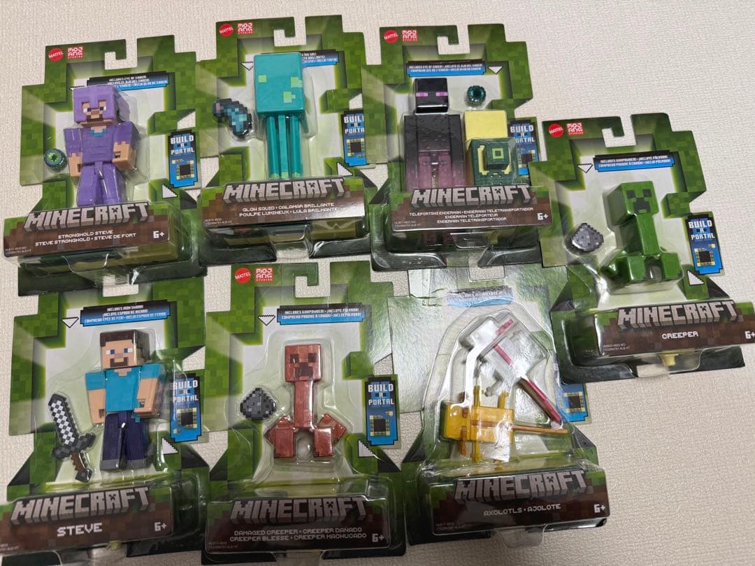【美品】マインクラフト　ベーシックフィギュア　7個まとめ売り