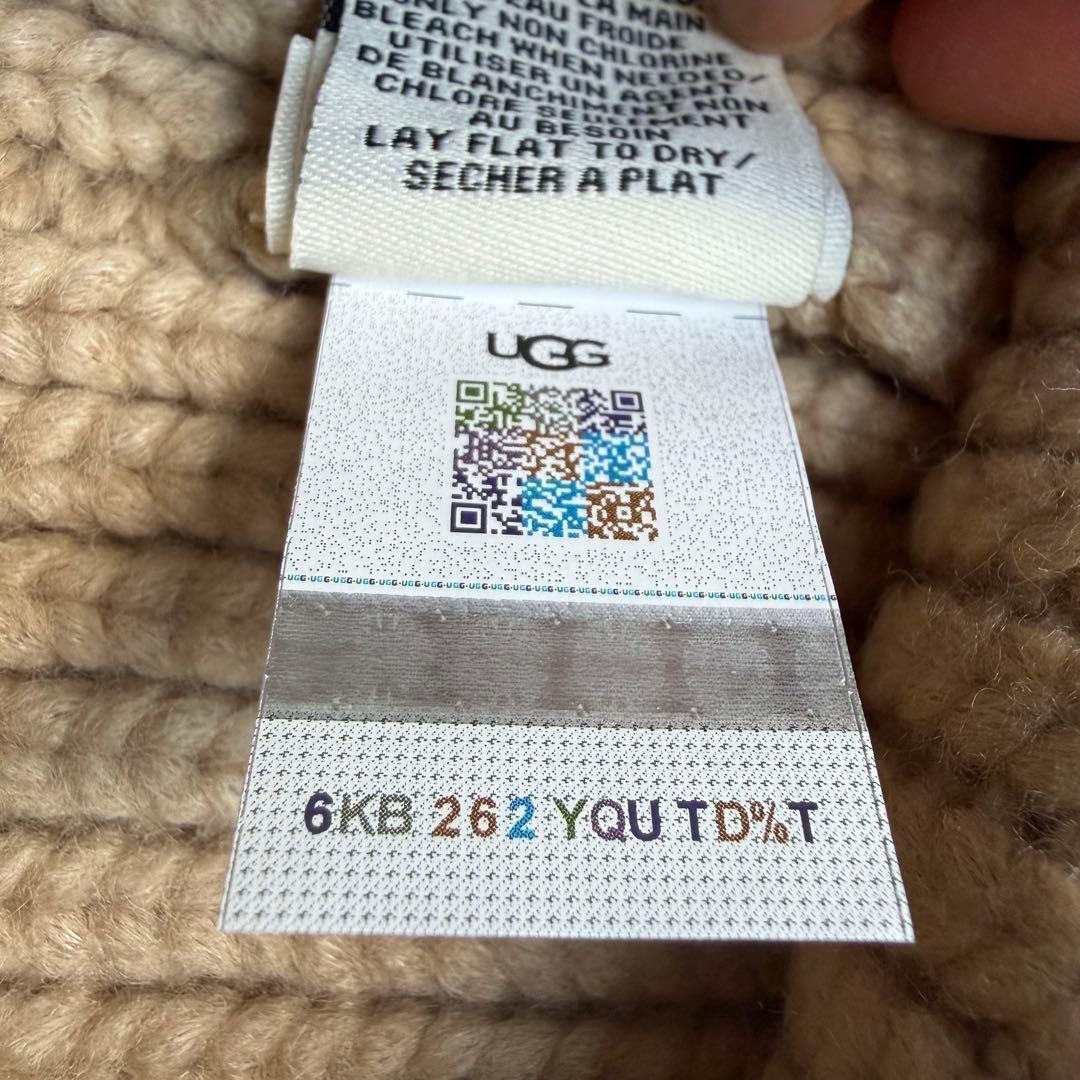 【UGG】ニット帽＊CHUNKY RIB BEANIE＊ホワイトペッパー＊新品