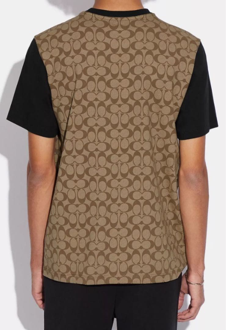 COACH コーチ　シグネチャー　Tシャツ　カーキ　　　本物　定価33000円