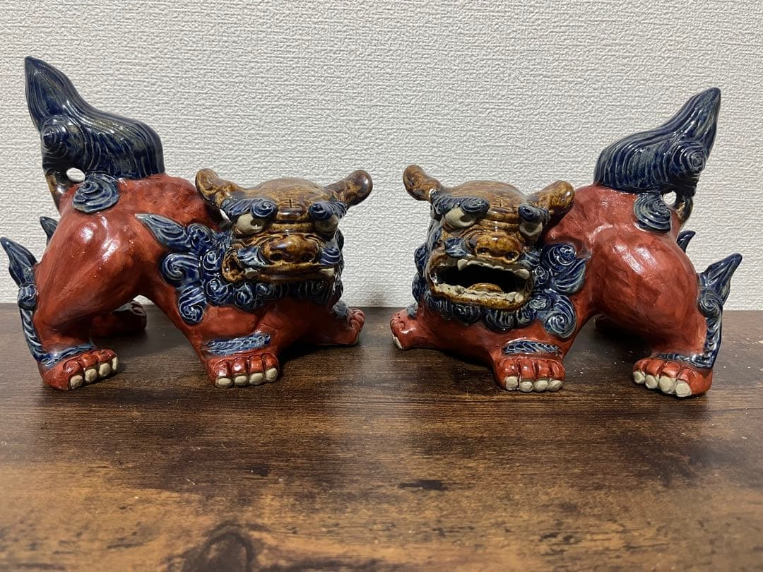 沖縄　育陶園　シーサ対