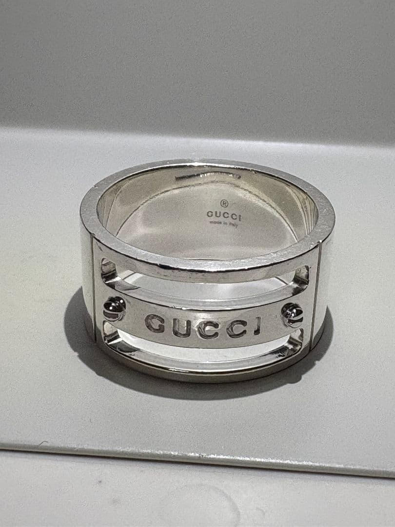 GUCCI グッチ ロゴヴィス リング 【刻印サイズ:23号 】