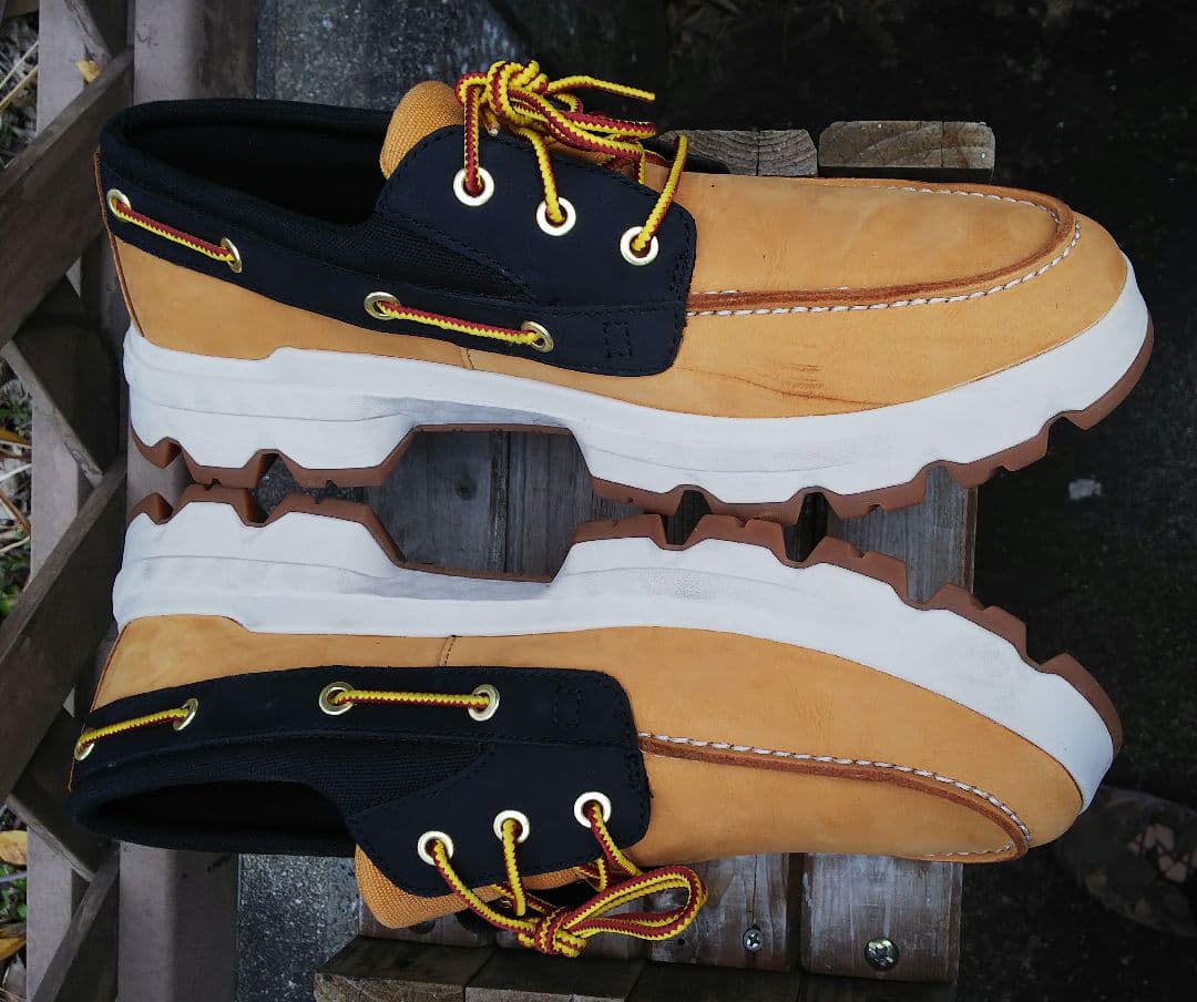 TimberlandティンバーランドウィートヌバックデッキシューズUS-9.5W