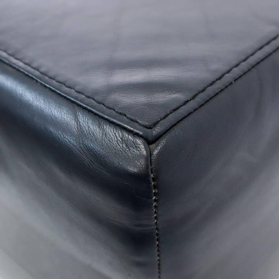 値下げIDC大塚家具 総本革 レザー張り スクエアスツール オットマン ブラック