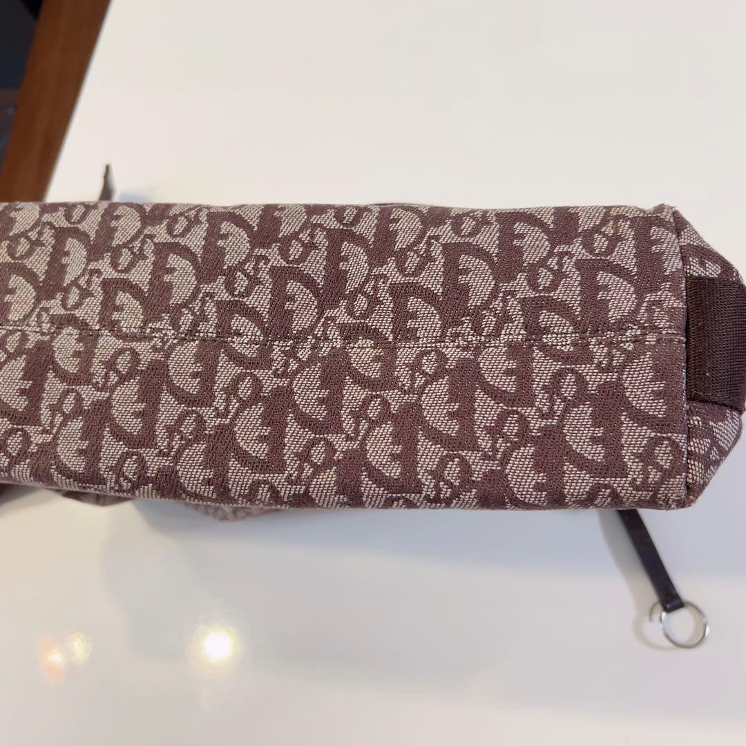 Dior ブラウンロゴショルダーバッグ