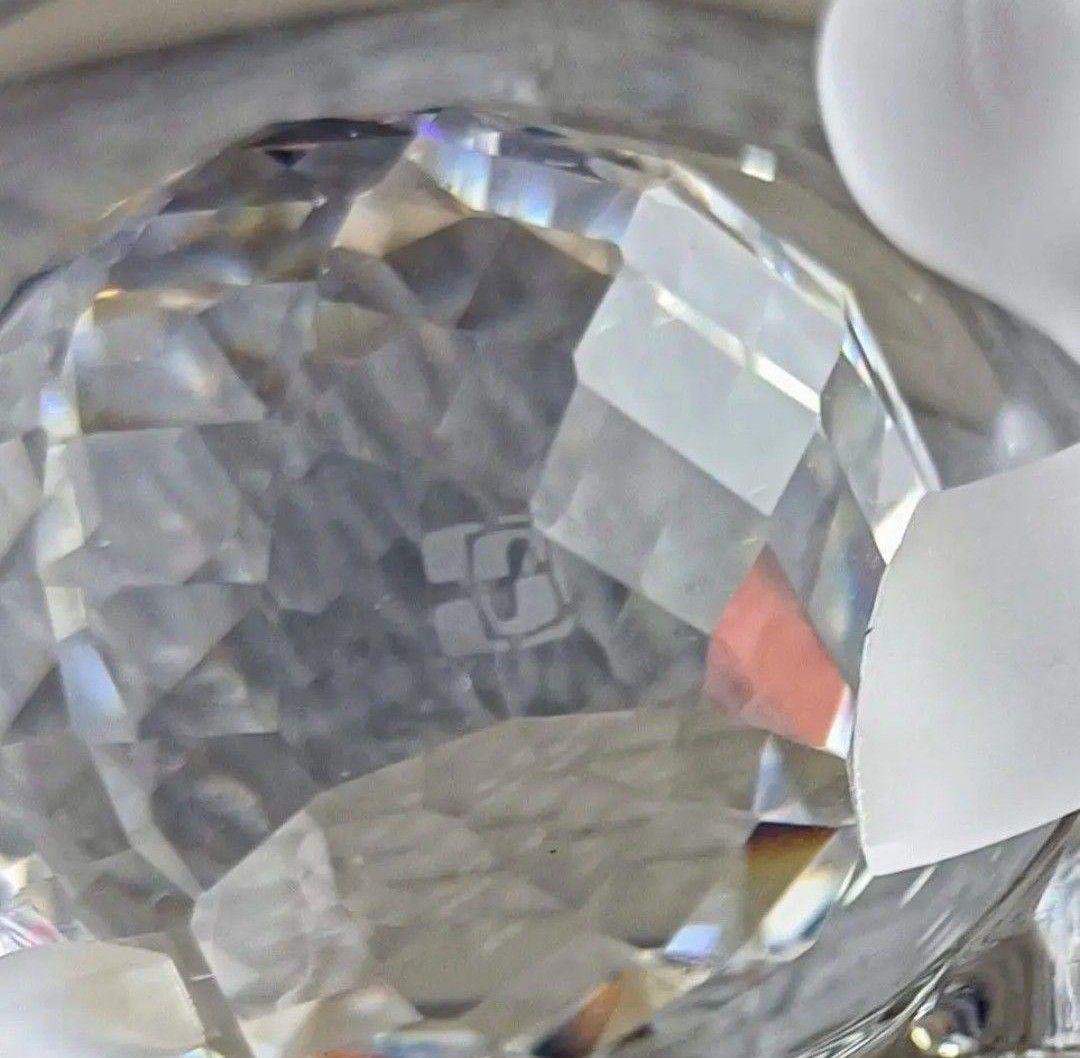 【SWAROVSKI スワロフスキー】葉っぱの上のかたつむり☘ 置物 インテリア